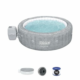 Coleman inflatable hot tub with accessories