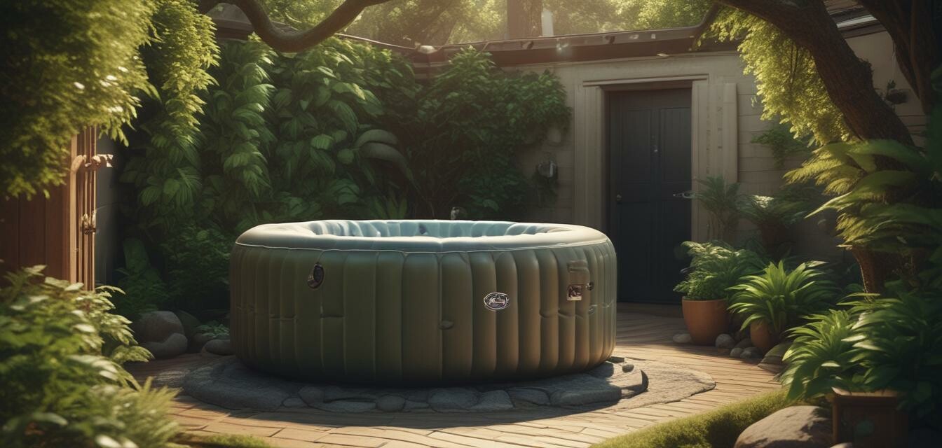 Eco-friendly inflatable hot tub