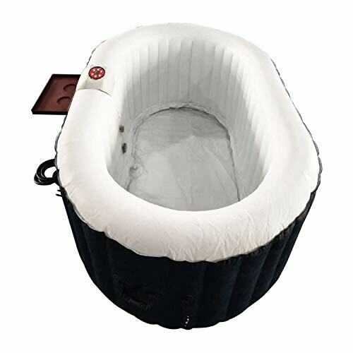 Inflatable portable bathtub with cup holder